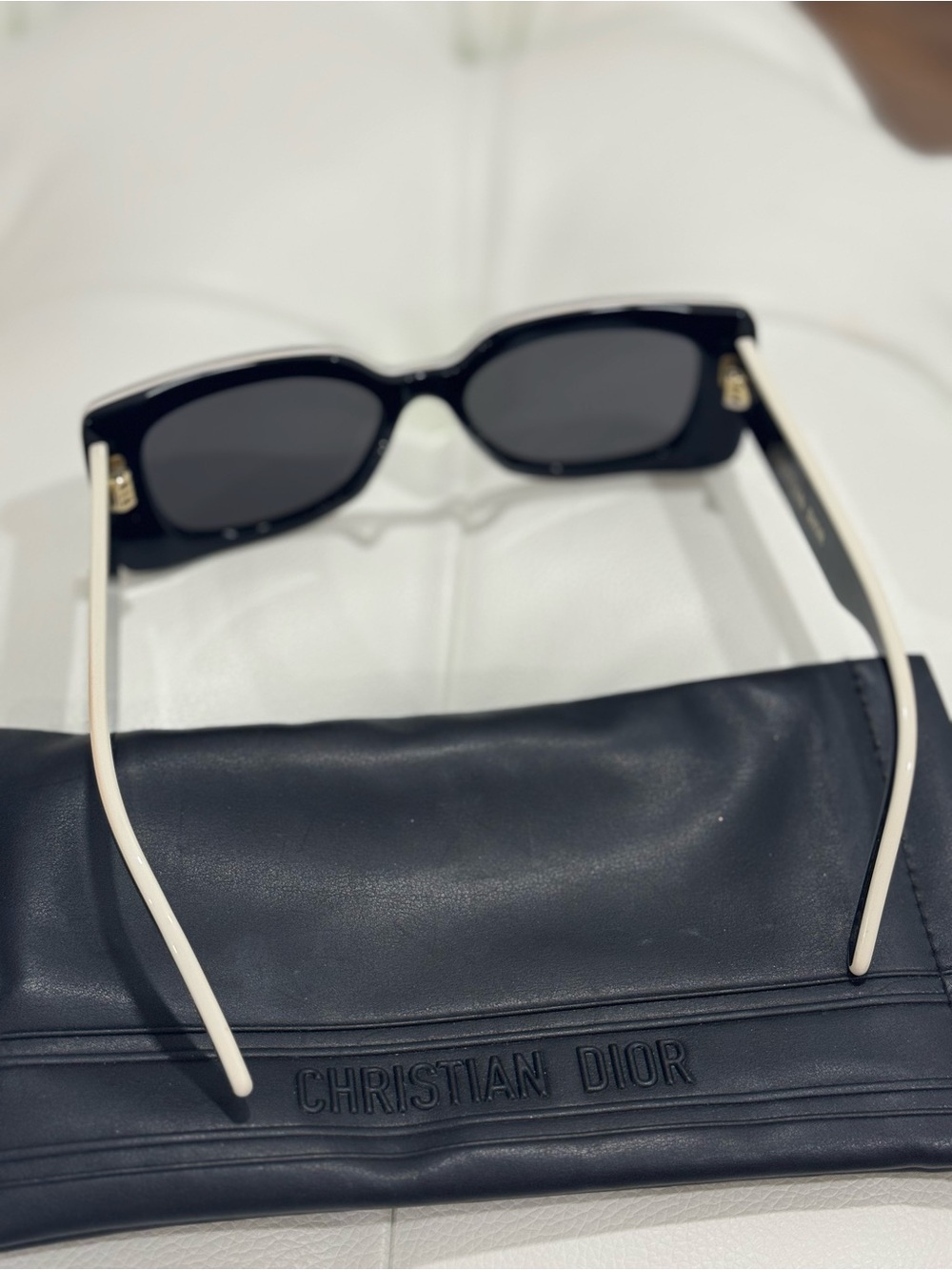 Dior Black Rectangular Sunglasses - Picture 2 of 6